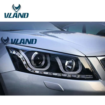 

VLAND Factory For LED Headlamp For Accord 2008-2013 LED Headlight For Accord 8th Gen Bi-Xenon Lens Head Lights Plug And Play