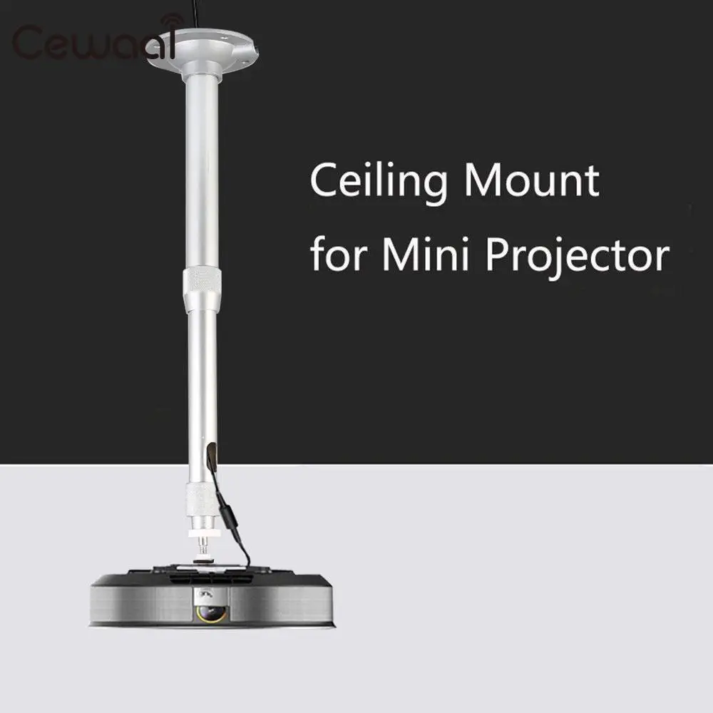 

Cewaal 5kg Aluminum Alloy DLP LCD Mini Projector 360 Degree Adjustable Extendable Ceiling Wall Mount Bracket Hang Holder Stander