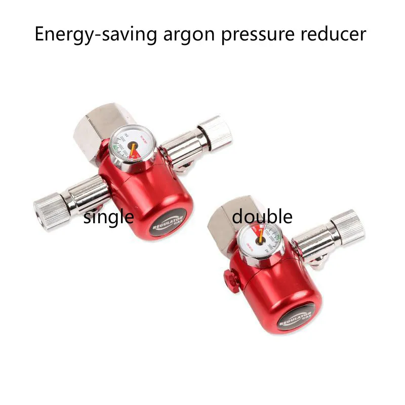 

Argon gas saving type Gauges Pressure Reducer Mig Flow Meter Control Valve Dual Gauge Welding Regulator