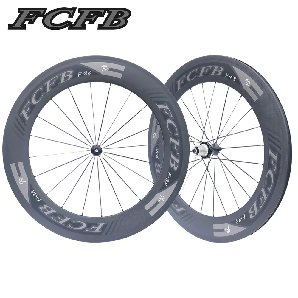 Новая углеродная дорожная колесная пара FCFB 700C Powerway R36 карбоновые колеса 88 мм