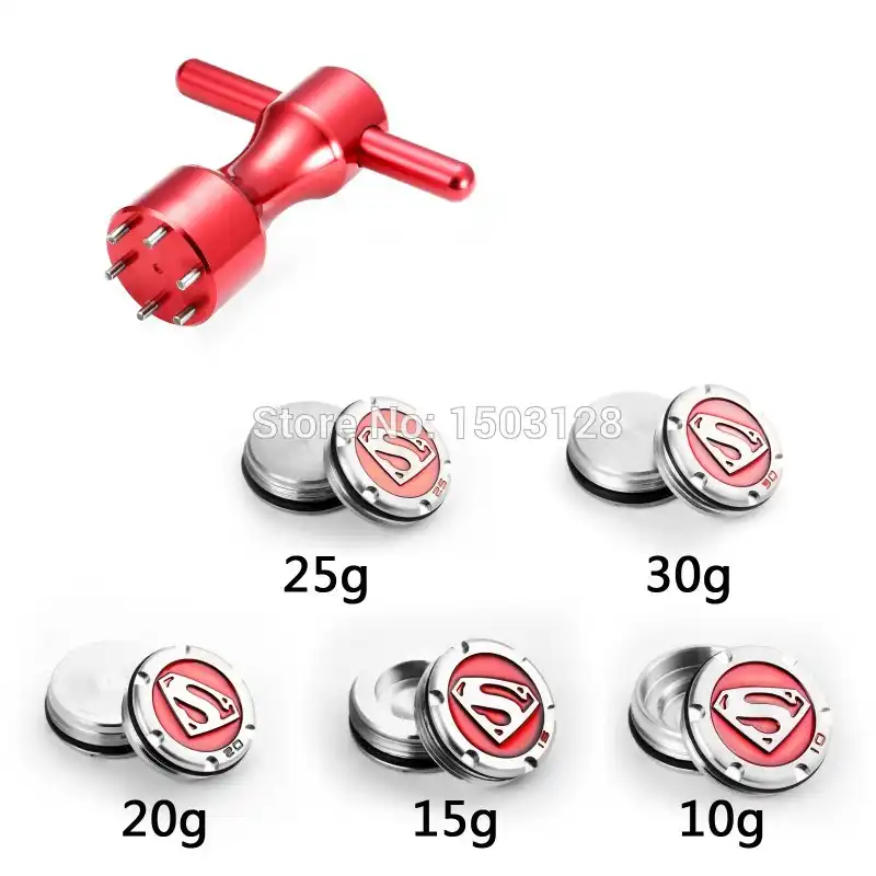 Новый 6 зубец Супермен винты веса для Скотти шпаттеры пара x 10g 15g 20g 25g 30g 35g 40g Бесплатная доставка - изображение