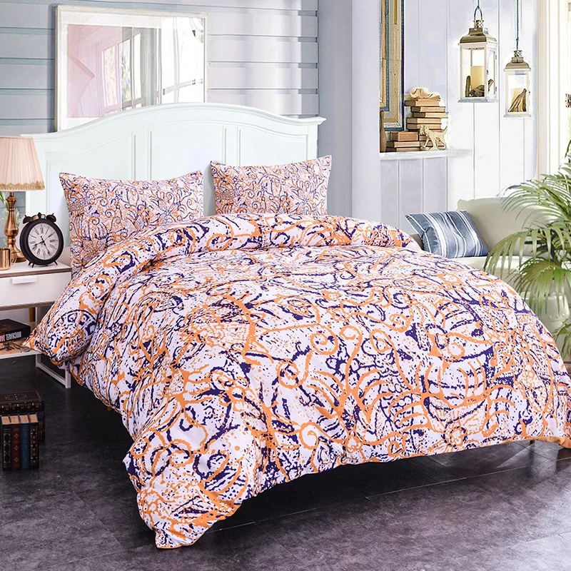 

ZEIMON Ocean Styles Queen Size Soft Polyester Bedclothes Fish Printing Duvet Cover Pillowcase 2/3pcs Bedding Set Home Textiles