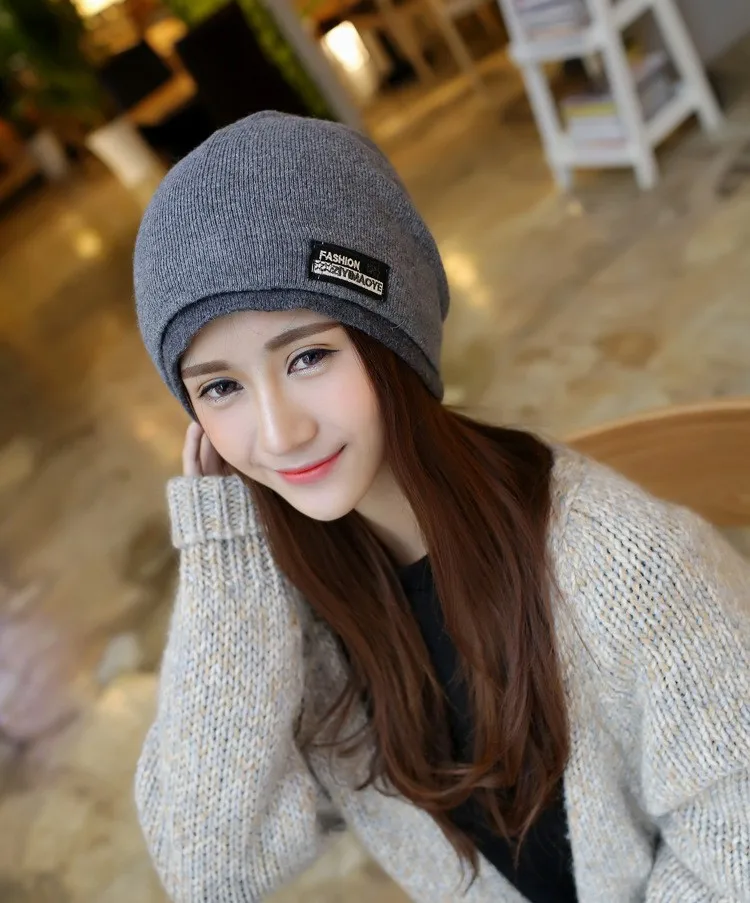 Корейский стиль, осенне-зимняя шапка, тонкая шапка, шерстяная вязаная шапка, теплая Модная женская шапка для отдыха