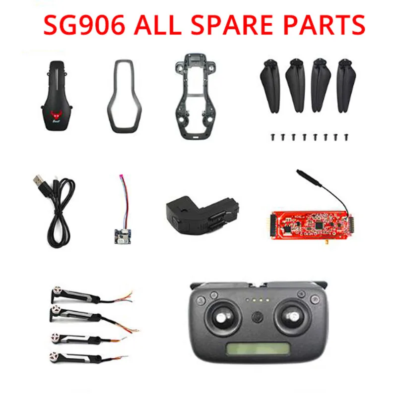 Оригинальный Дрон SG906 X193 X7 запасные части пропеллеры usb кабель пульт