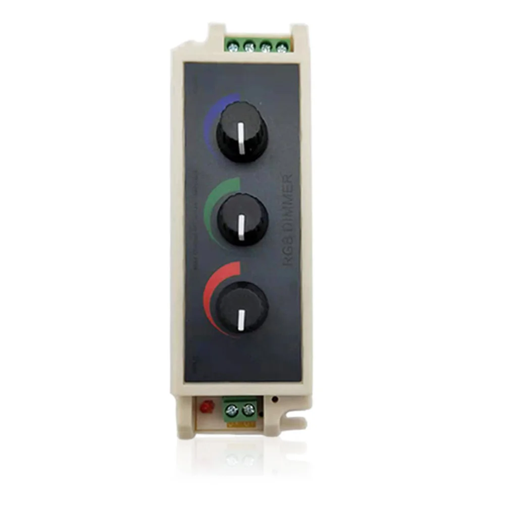 3Keys RGB Controler DC 12V 24V Manual Remote Controller 8A LED Dimmer for Light Strip photo