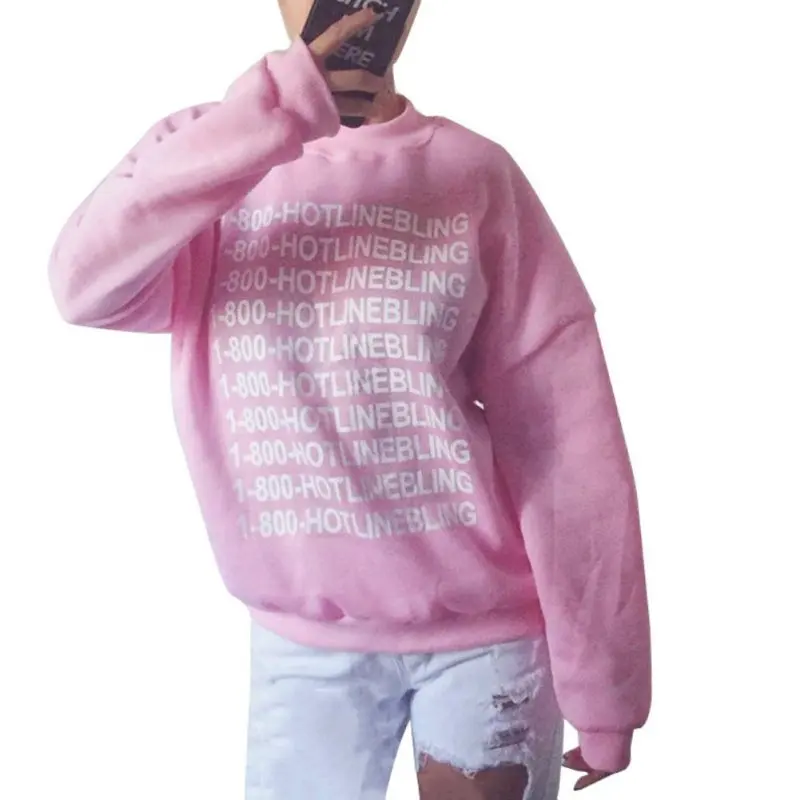 

Autumn Pullovers Bling Winter Cute Sweatshirts Women Pink Fleeced Thick Warm Hoodies 004