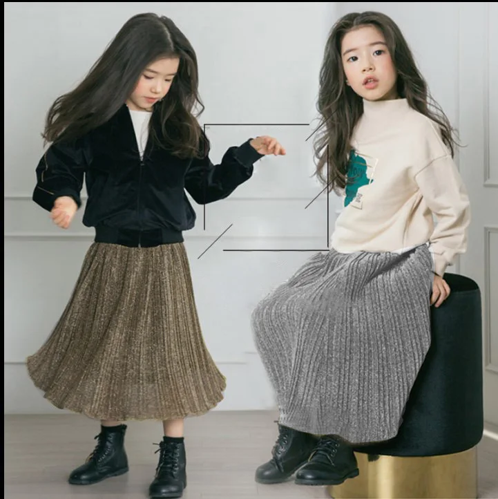 Юбка для девочек модная детская одежда Юбки Дети Прекрасная принцесса длинная юбка для девочек вечерние юбка для возраста От 2 до 15 лет DQ753