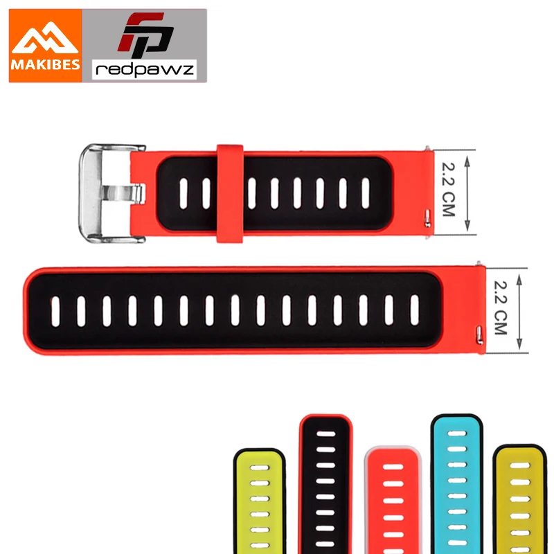 22mm Universal Silicone Watch Band Double color Watch Strap For Amazfit