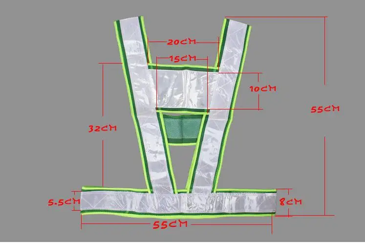 Светоотражающие V Стиль жилет