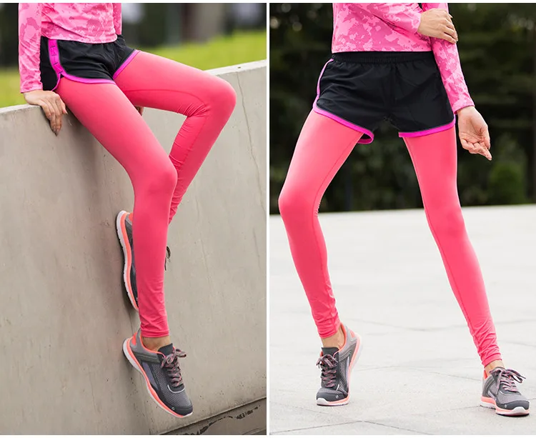 Женские штаны для бега, компрессионные колготки, леггинсы, спортивная одежда для бега, йоги, фитнеса, тренировки, быстросохнущие брюки, штаны для спортзала