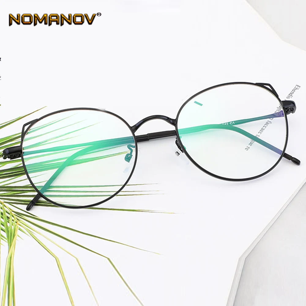 

Fashion Cute Lady CatEars Frame Custom Made Prescription Optical Lenses or Photochromic Gray / Brown Lenses 0 -0.5 -1 To -6