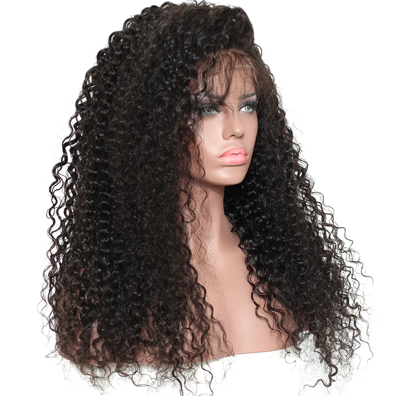 Предварительно сорванные бесклеевые полные кружевные человеческие волосы парики для женщин 250% плотность бразильский парик из волнистых