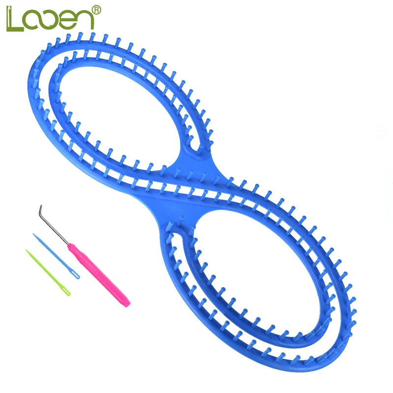

Looen Wide Afghan Loom Knitting Board Weave Loom Kit with Instructions and 3 Needles For Handmade Jacket Pants Shawl DIY Scarves