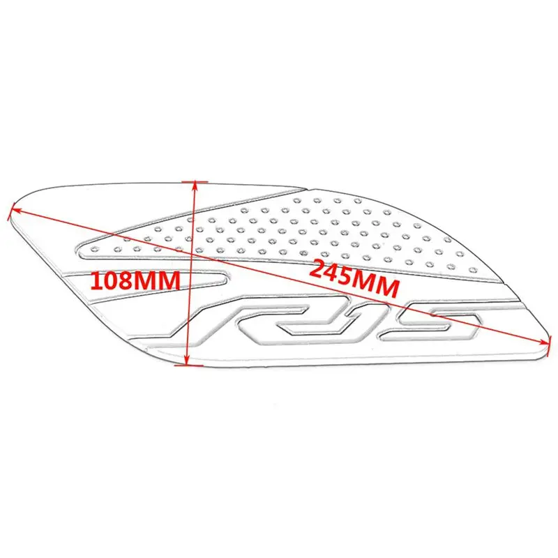 Мотоциклетные накладки на топливный бак, противоскользящие защитные наклейки на колено, боковые наклейки, аксессуары для Yamaha R15 Yzf R15 17 18