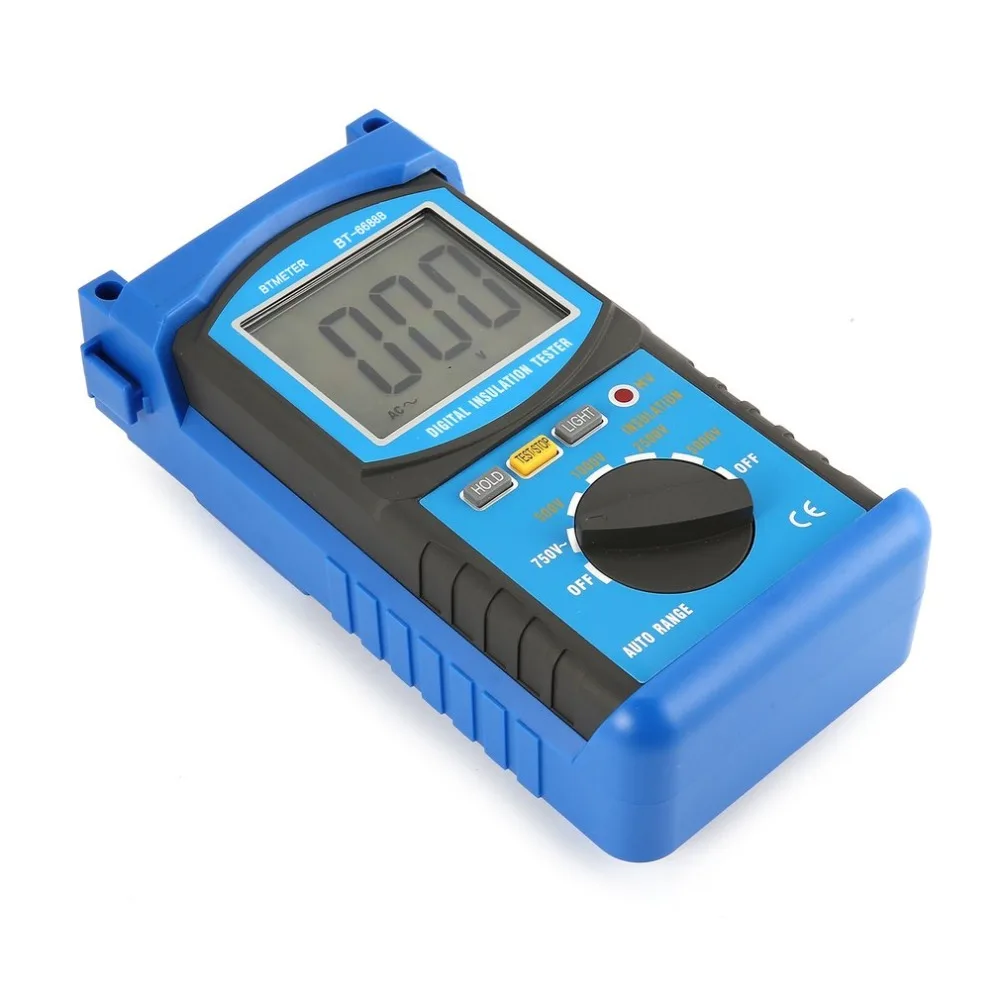 

HoldPeak 6688C Digita Insulation Resistance Tester Resistance Meters100/250/500/1000V Megger Megohmmeter Voltmeter