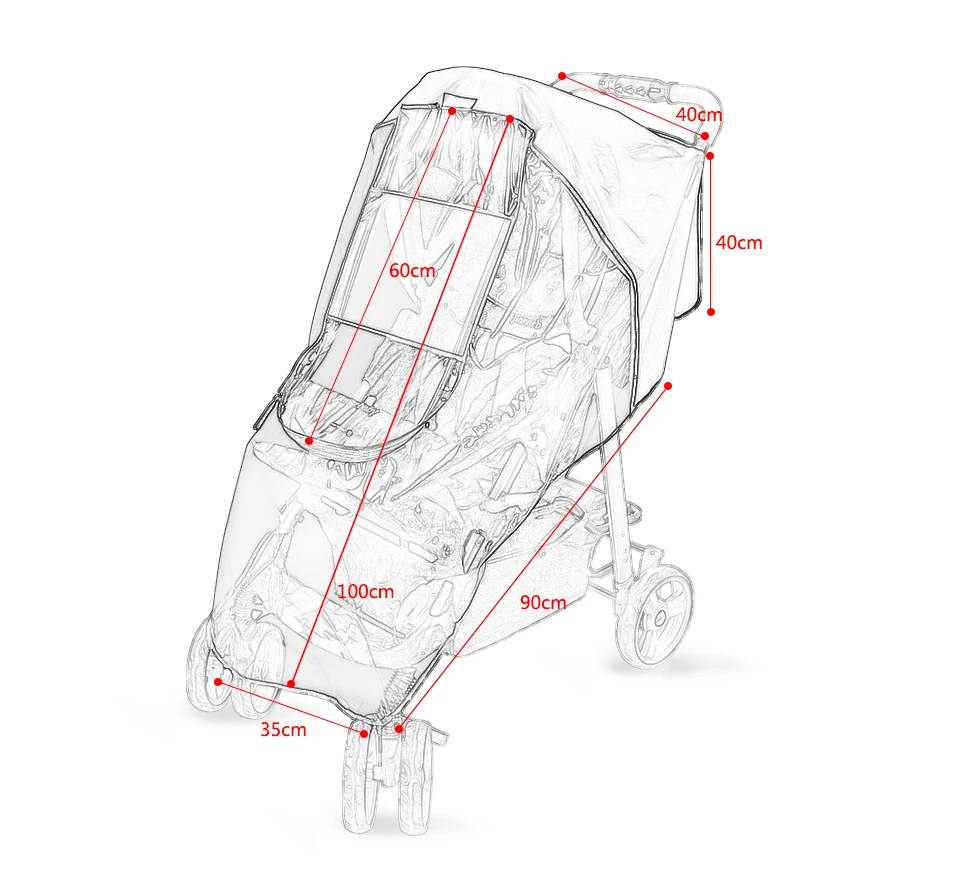 Дождевик для коляски, Пылезащитный Водонепроницаемый дождевик для детской коляски, детские коляски, аксессуары для коляски