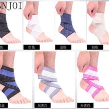 Одна пара 70 см безопасный с поддержкой лодыжки тренажерный зал защита от бега аксессуар эластичный Фиксатор лодыжки защитная полоса спортивная повязка на ногу