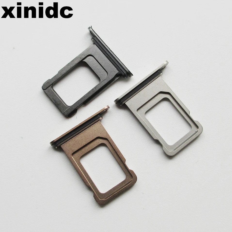 

Xinidc 1pcs Dual/Single SIM Card Reader Connector Socket Tray Holder Slot Module for iPhone XS Max with Rubber replacment Parts