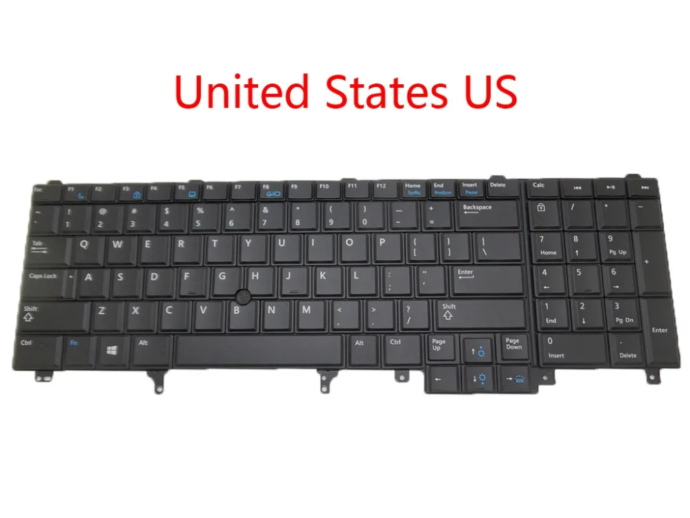 

Laptop Keyboard For DELL E5520 E5530 E6520 E6530 M6700 M6600 M4800 M4700 M4600 Pointing UK United Kingdom English US JP Japanese