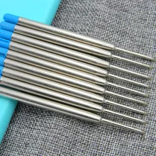 CHOUXIONGLUWEI 10 шт. офисная ручка для ручки металлическая 0,7 мм синяя шариковая ручка для заправки