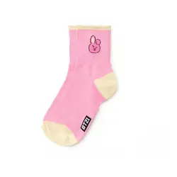 2019 летние новые женские носки Bt21 Мультяшные животные печатные буквы унисекс повседневные хлопковые розовые белые повседневные короткие