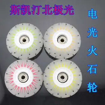 

free shipping roller skate wheels sparking wheel fire wheel 72 76 80mm PU 90A