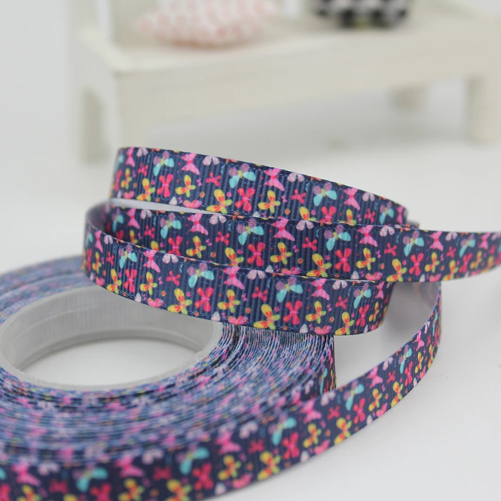 navy butterfly grosgrain ribbon (3)
