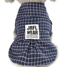 Модная клетчатая рубашка из полиэстера для собак, летняя дышащая одежда для маленьких собак DC753