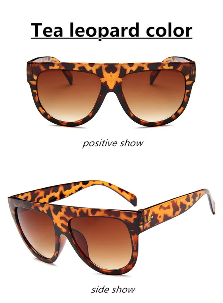Женские солнцезащитные очки с плоским верхом, большие размеры, Ретро стиль, женские большие оправы, UV400, кошачий глаз, солнцезащитные очки с гальваническим покрытием, с заклепками, солнцезащитные очки