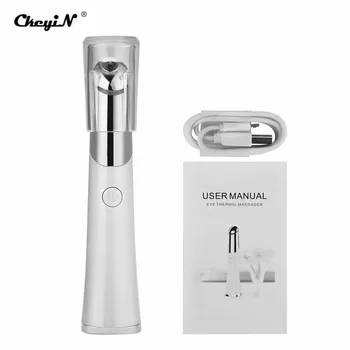 

CkeyiN Electric Ionic Eye Face Massager Set Wand Device High Frequency Vibrating Roller Massager Eyes for Puffiness Dark Circles