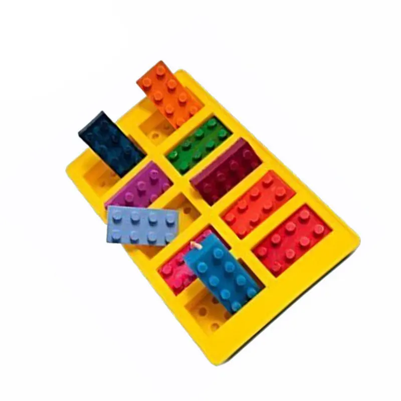 

Silicone Lego Blocks Shape Bake Mold For Cake Cookie Candy Chocolate Ice Cube Tray Cooking Baking Tools
