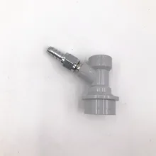 Шаровой замок кег для Домашнего Пива пластик быстрого отключения-газ с 5/16 колючей хромированной поворотной гайкой