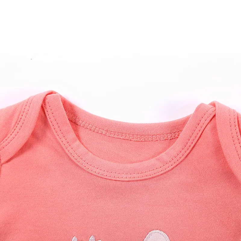 DH16116 3-PieceLOT Baby Bodysuits Summer 2016 Jumpsuit Infant-Clothing Baby Girl Clothing Set Baby Short Sleeve Clothes For New Born  (2)
