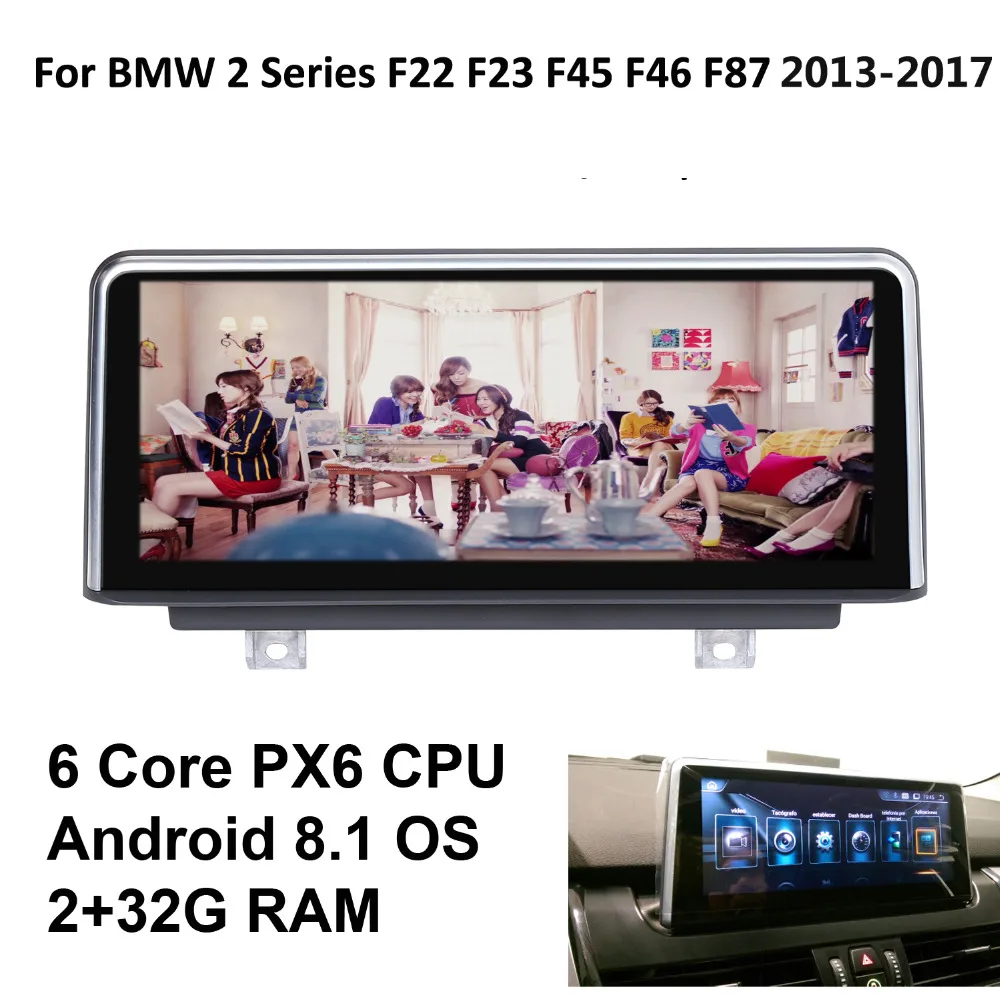 

COIKA DVD Player 8-CORE CPU Android 9.0 System Car GPS For BMW F22 F45 F46 F87 2013-2017 Touch Screen Stereo IPS WIFI BT Google