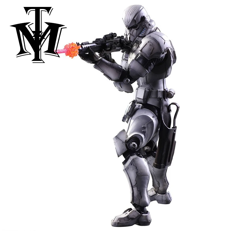 

Anime Movie star wars Stormtrooper Action Figure Movable joints Playarts Kai figurine Toy Model Play arts Kai Storm trooper doll