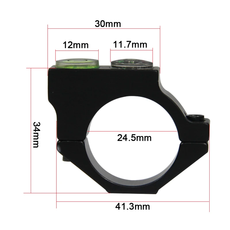 Анти прицел дух пузырьковый уровень крепление для " /25,4 мм Кольцо прицел с компасом HT2-0051