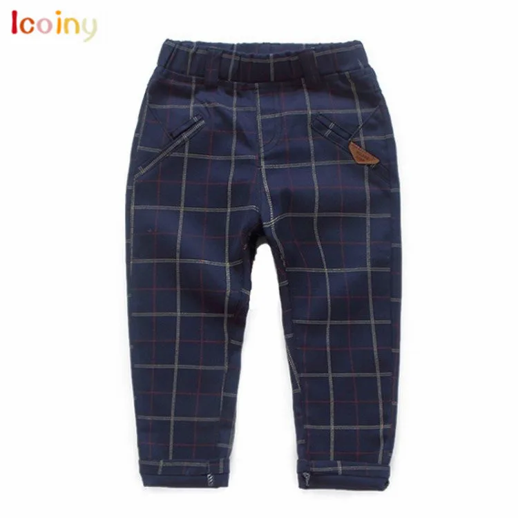 Icoiny Pant Infants Children Pants Toddler Baby Casual Winter Plaid