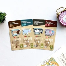 4 шт./партия африканская Закладка на магните Шариковая ручка для животных закладка для животных в африканском стиле слон лев Зебра носорог Шариковая Ручка-Закладка