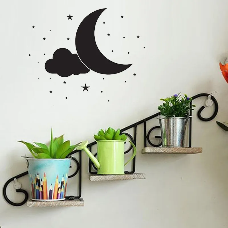 Love You To Moon And Back Quote ТВ настенная наклейка Наклейка Настенная Звездный домашний