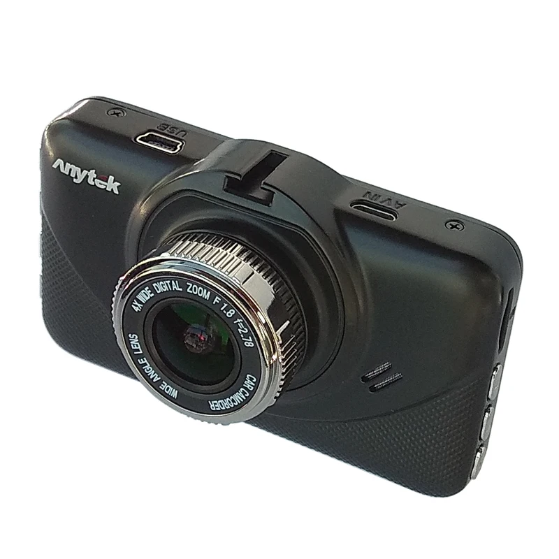 Автомобильный видеорегистратор anytek x18 + novatek 96655 с двумя объективами 1080P full hd 2018|camera