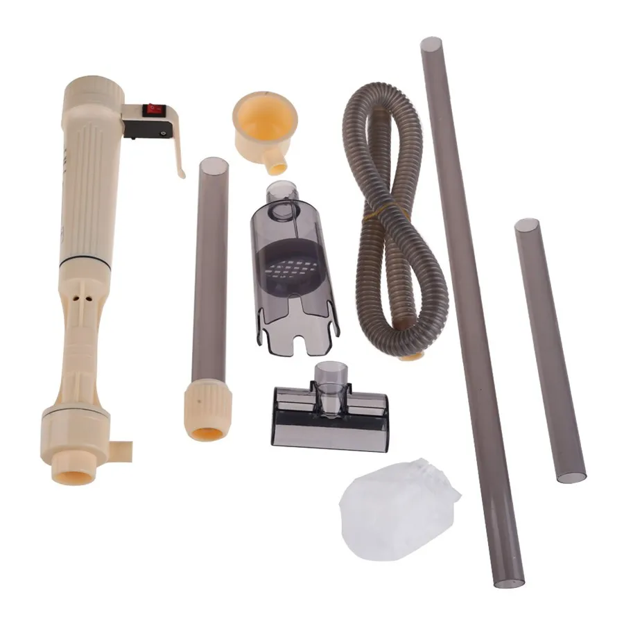 Aquarium Battery Operated Powered Syphon Vacuum Gravel Siphon Fish Tank