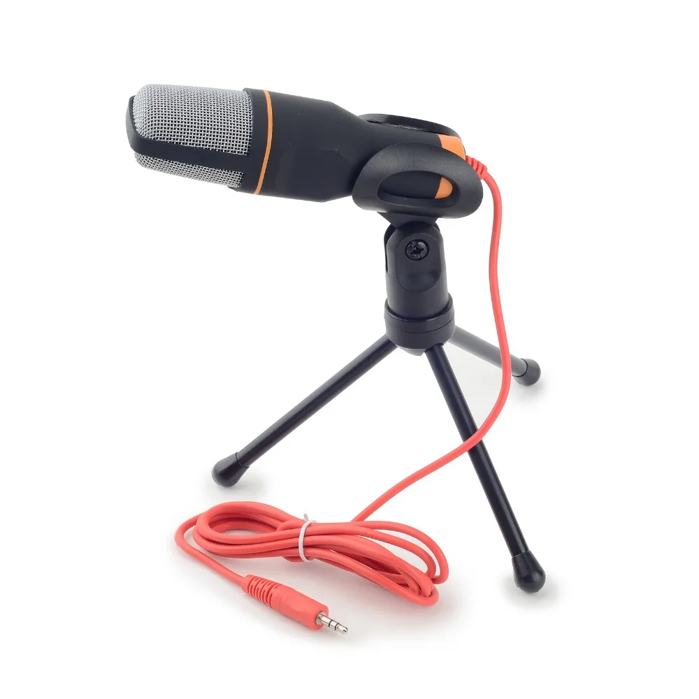 

Professional 3.5mm Condenser Microphone Mic Audio Studio Sound Recording + Shock Mount for Laptop PC Skype