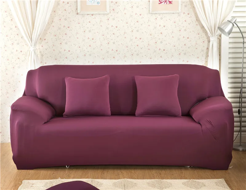 22 сплошной цвет Нескользящая комбинация стрейч все включено пылезащитный чехол для дивана 1/2/3/4 местный - Цвет: color 5