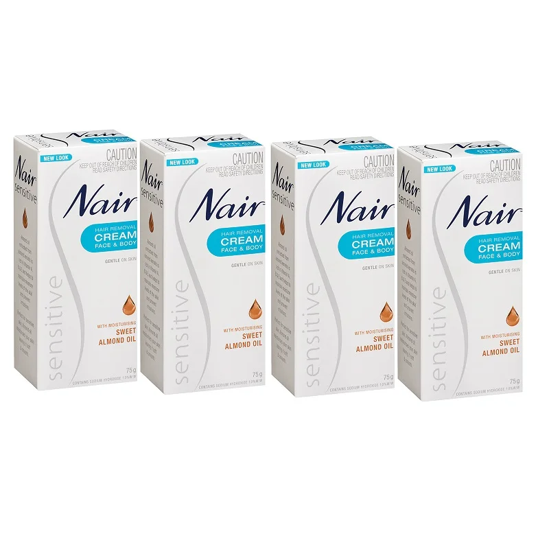 Оптовая продажа 4 шт. австралийский мягкий крем для удаления волос Nair 75 г лица ног