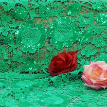 Бирюзовый Африканский шнур кружевной ткани, африканский гипюр кружевная ткань напечатанное кружево из гипюра ткани для одежды