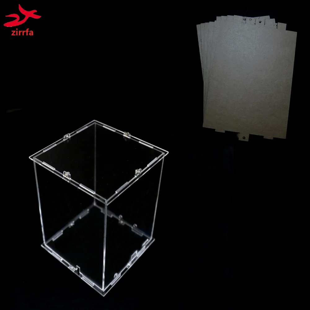 DIY 3D 4S мини Свет куб Акриловые случае-примечание: коробка только с использованием нашего 3d4, размер 8x9x h12 см
