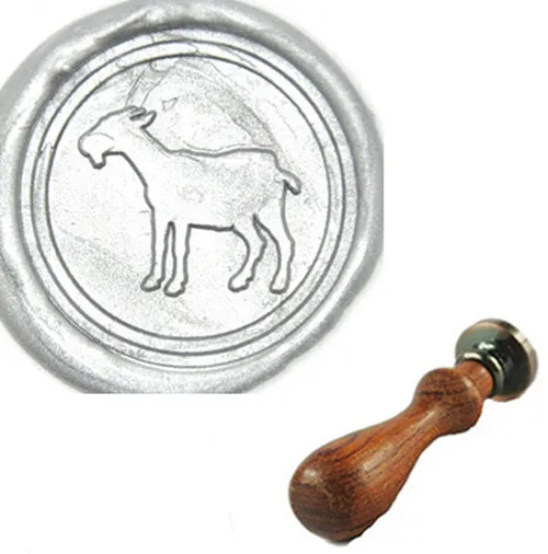  Vintage Goat Custom Picture Logo Wedding Invitation Wax Seal Sealing Stamp Sticks Spoon Gift Box Se - 33006408797