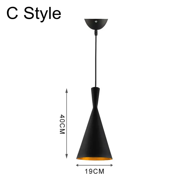 2017-NEW-Pattern-American-Country-Style-Art-Pendant-Light-Retro-Hanging-Lamp-Black-110v-220v-With (2)