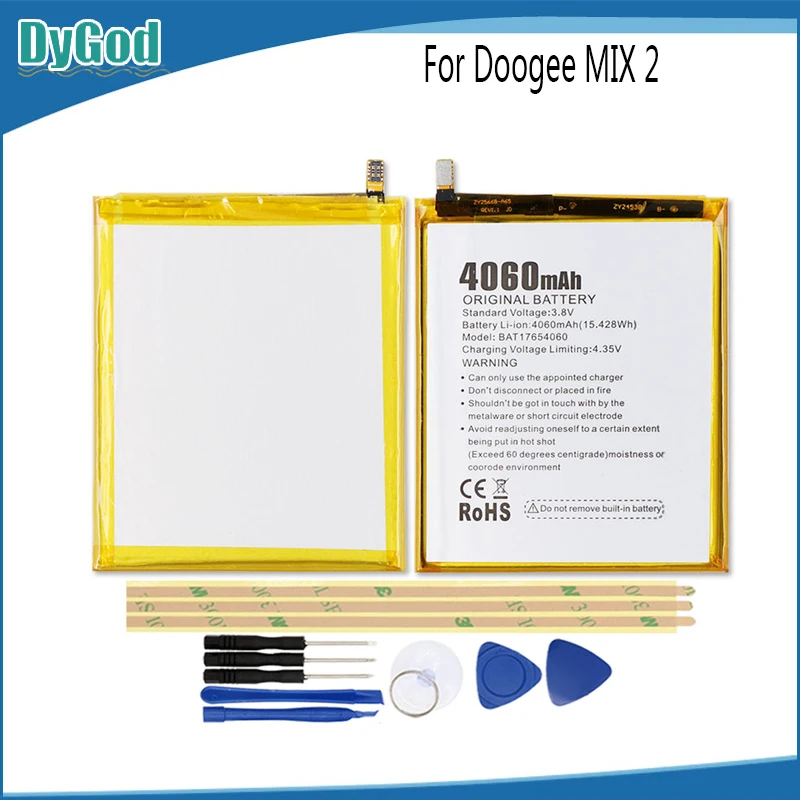 DyGod 4060mAh Для Doogee MIX 2 Экстрим Замена батареи Bateria Batterie Мобильный телефон +