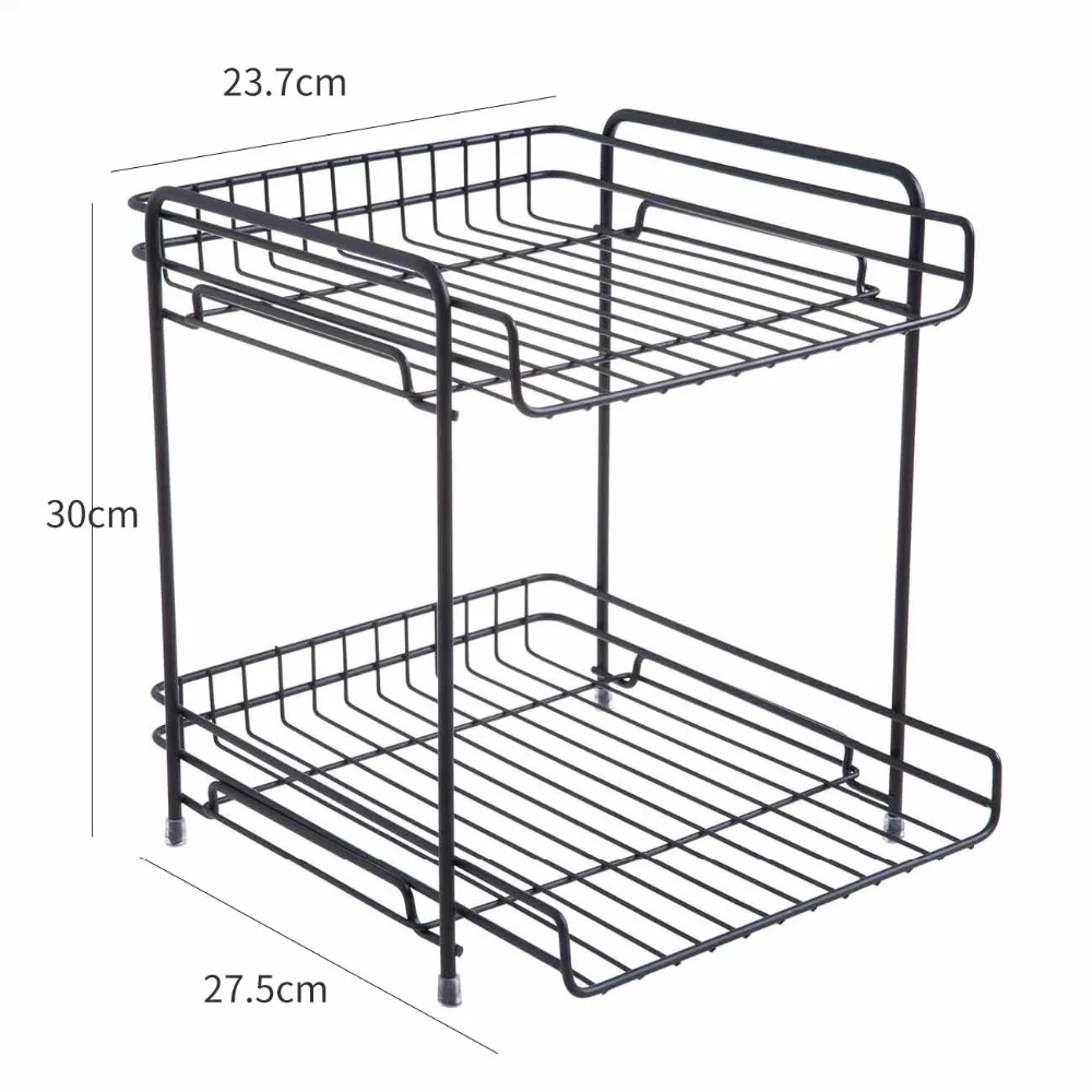 OTHERHOUSE Dsektop полка для хранения, двойной слой, железная стойка, косметическая книжная полка, держатель для домашнего офиса, стол, органайзер для мелочей